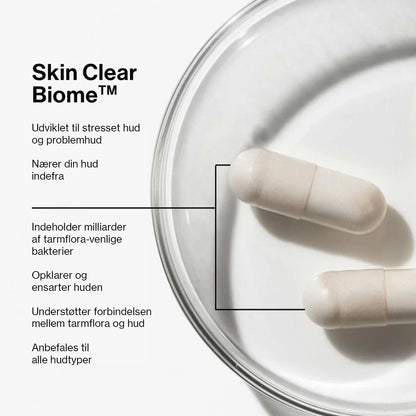 Skin Clear Biome ™ - Mavevenlige bakterier til problemhud